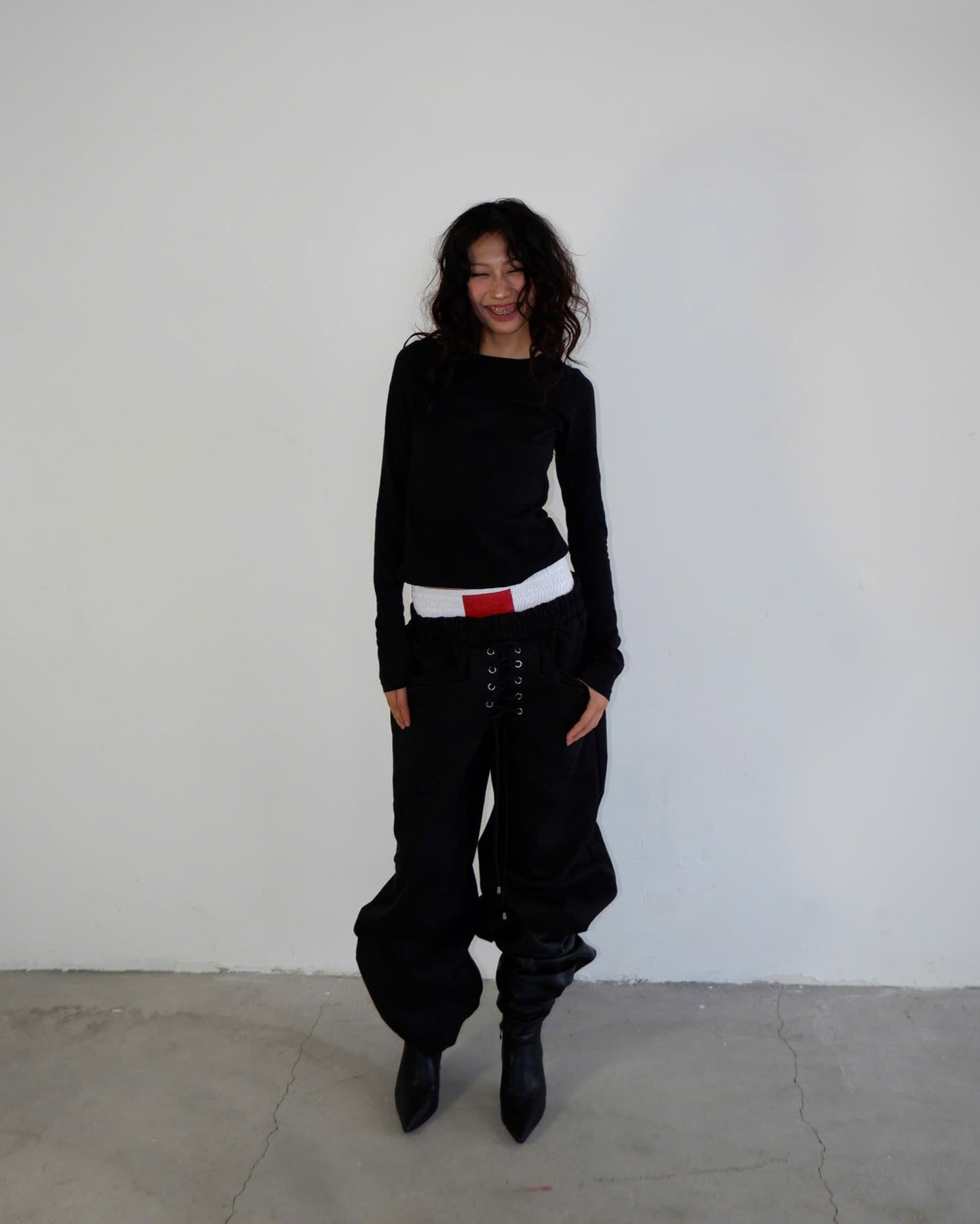 DOUBLE WAISTBAND SWEATPANTS