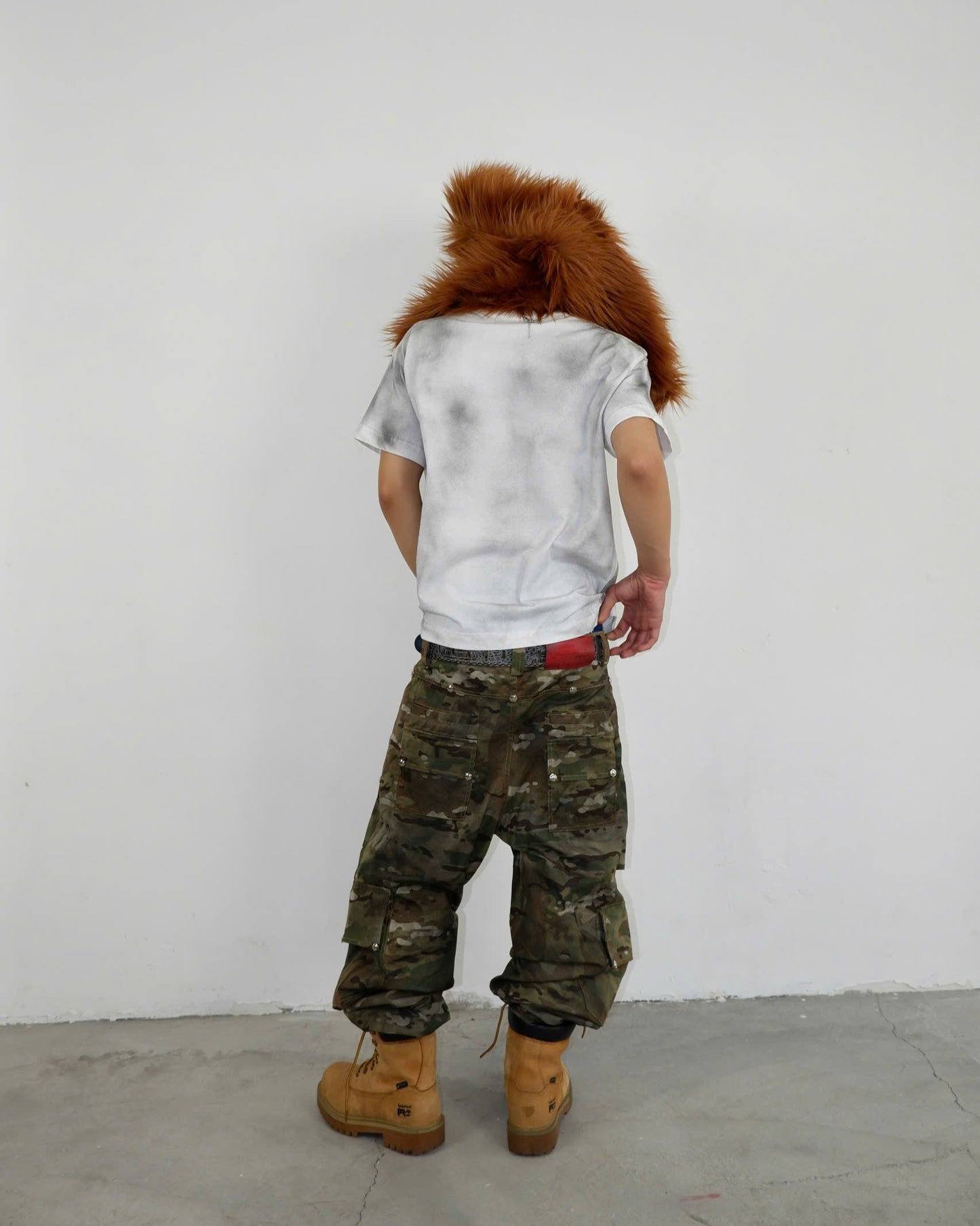 DP CAMO WASHED CARGO PANTS