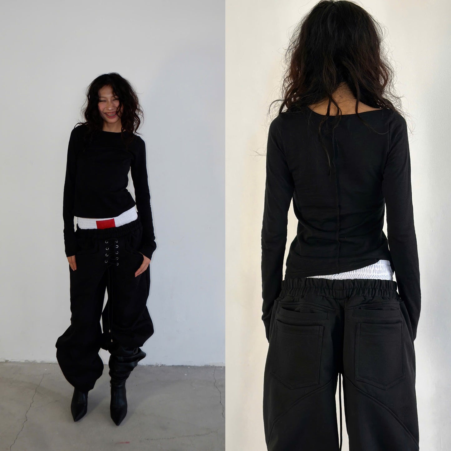 SLANTED SHOULDER LS (WOMAN)