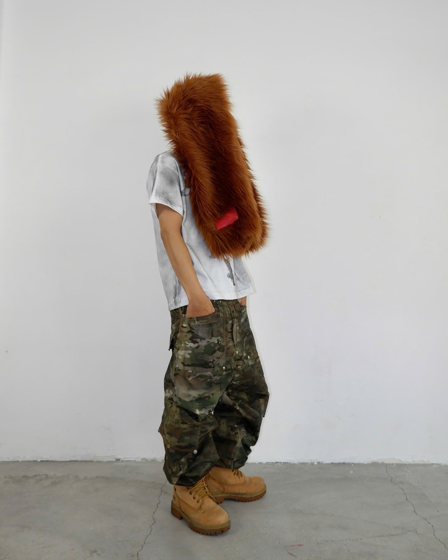 DP CAMO WASHED CARGO PANTS