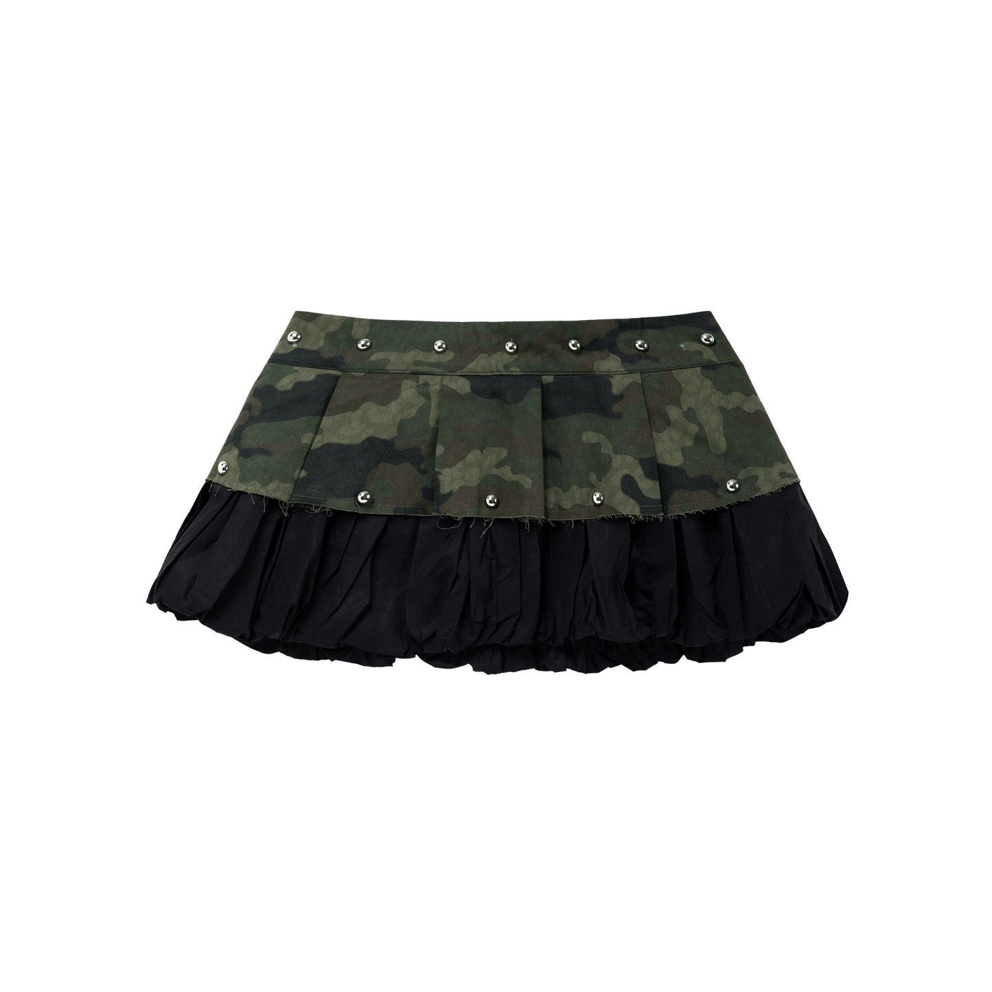 CAMO BUBBLE MINI SKIRT (WOMEN)