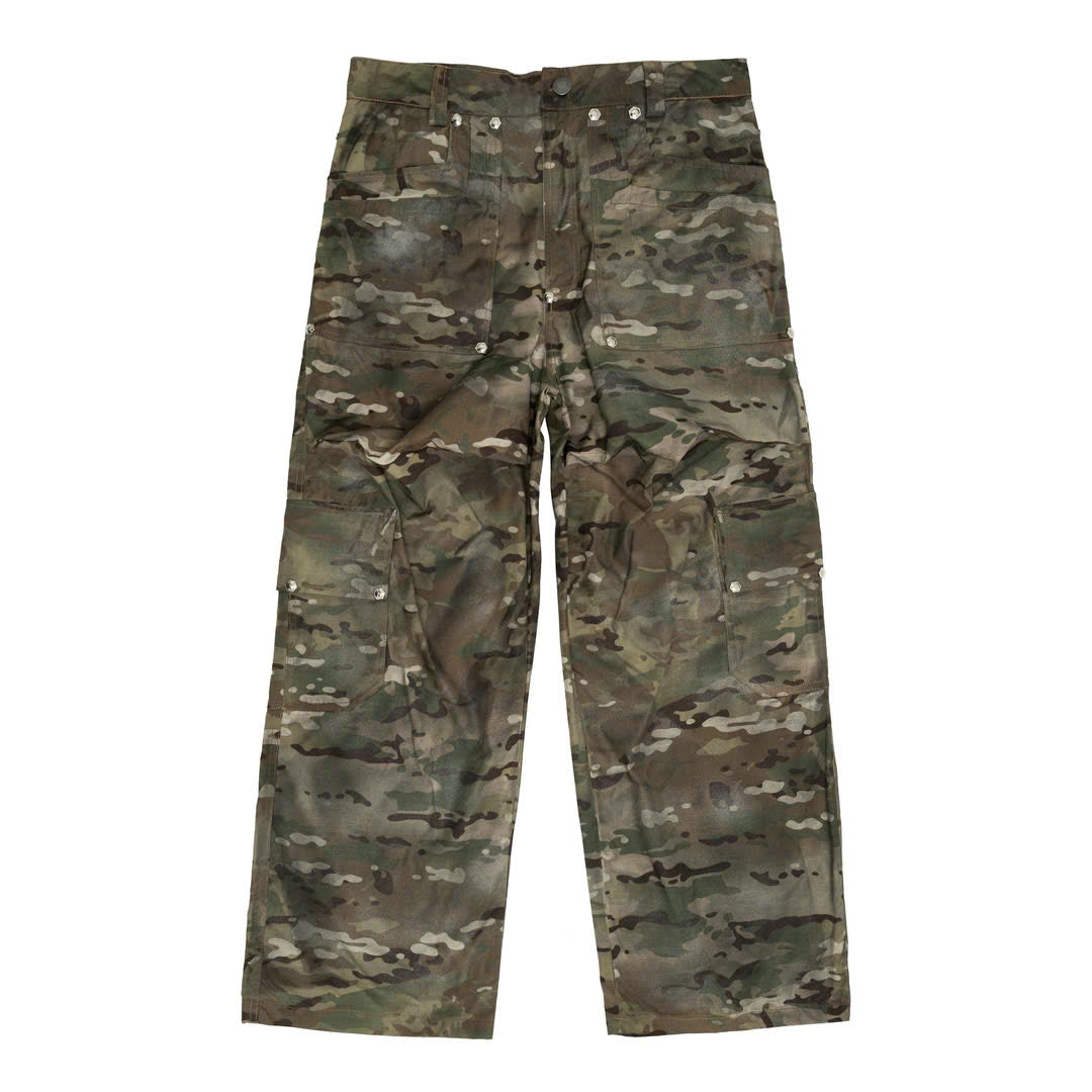DP CAMO WASHED CARGO PANTS