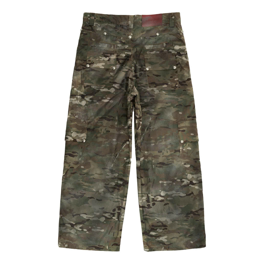 DP CAMO WASHED CARGO PANTS
