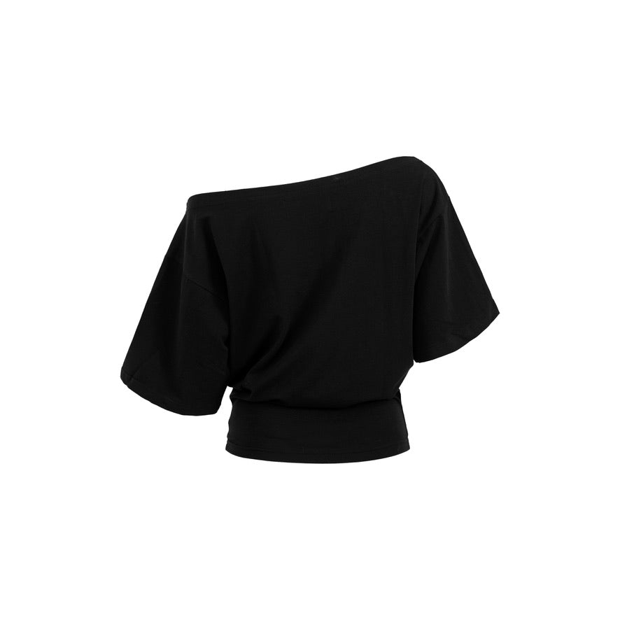 BLOCKHEAD OFF SHOULDER T-SHIRT