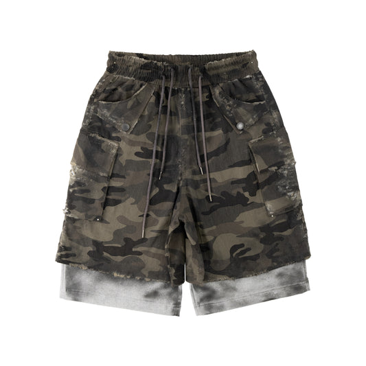 SINGED DOUBLE JORTS