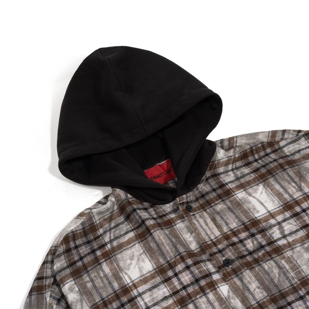 KAC HOODED FLANNEL SHIRT