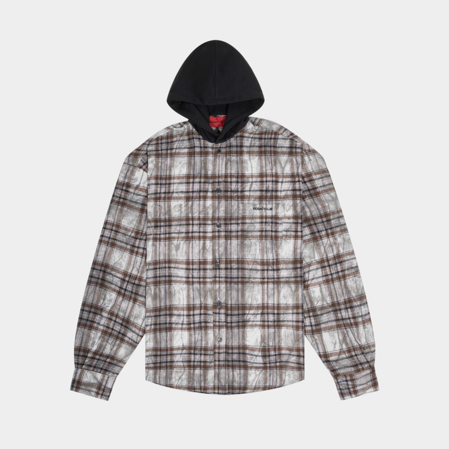 KAC HOODED FLANNEL SHIRT